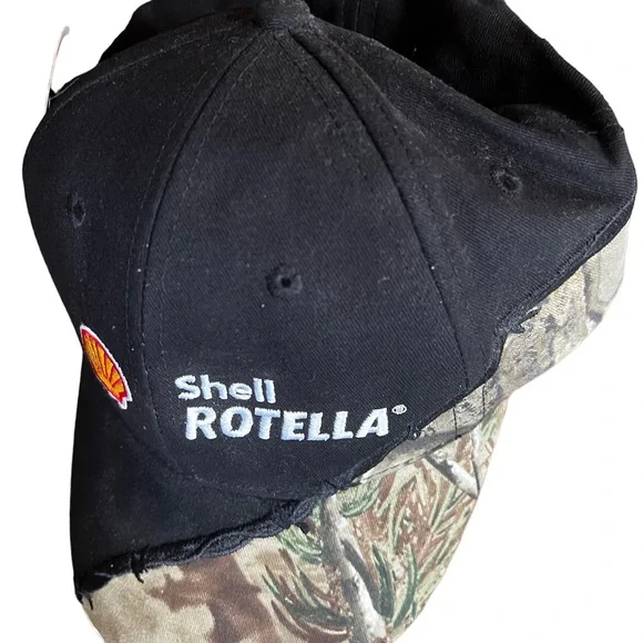 Realtree Shell Gas Rotella hat strap back black and camp new with tags. - Picture 6 of 6